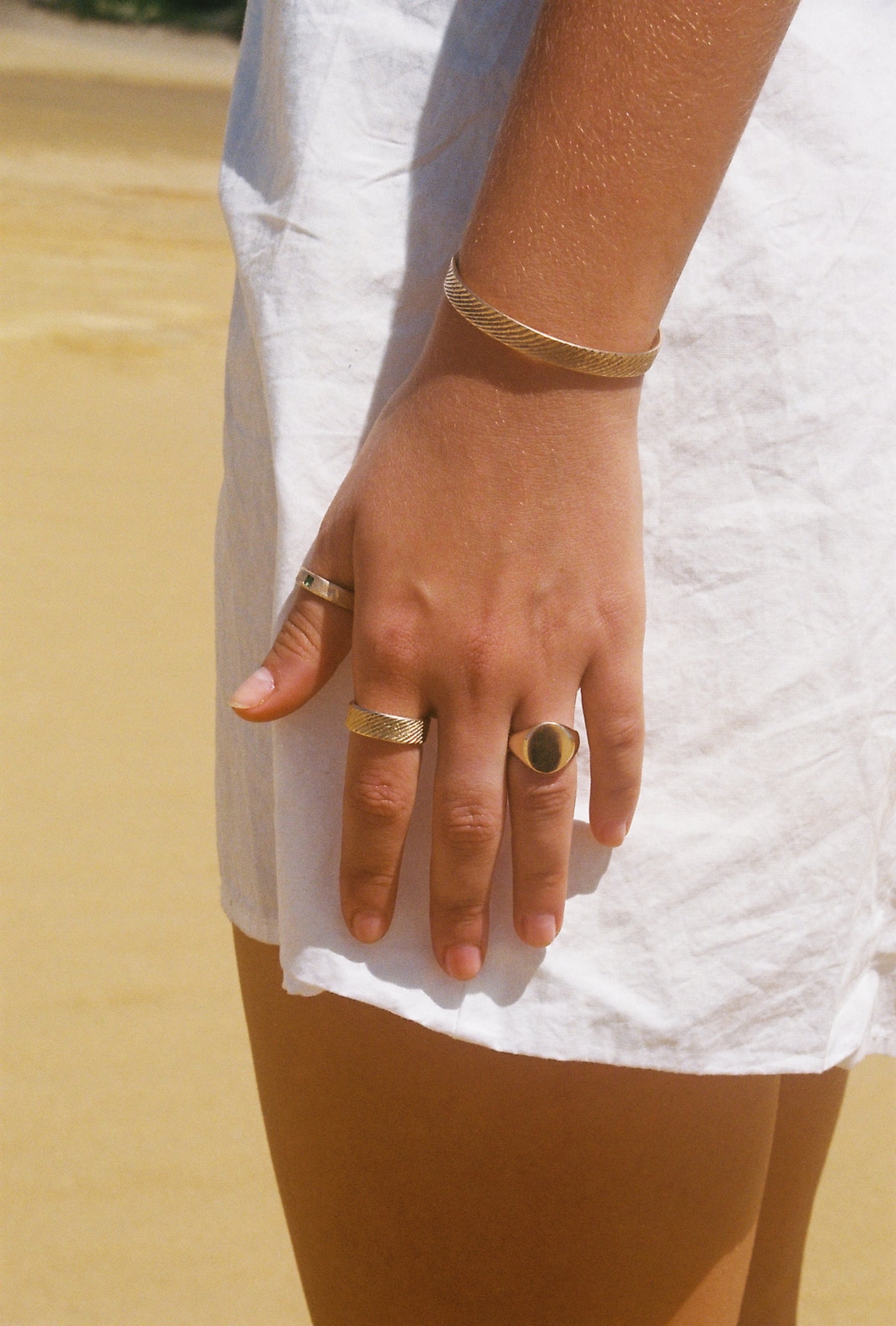 Round Signet 9k Gold