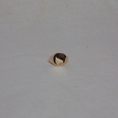 Round Signet 9k Gold
