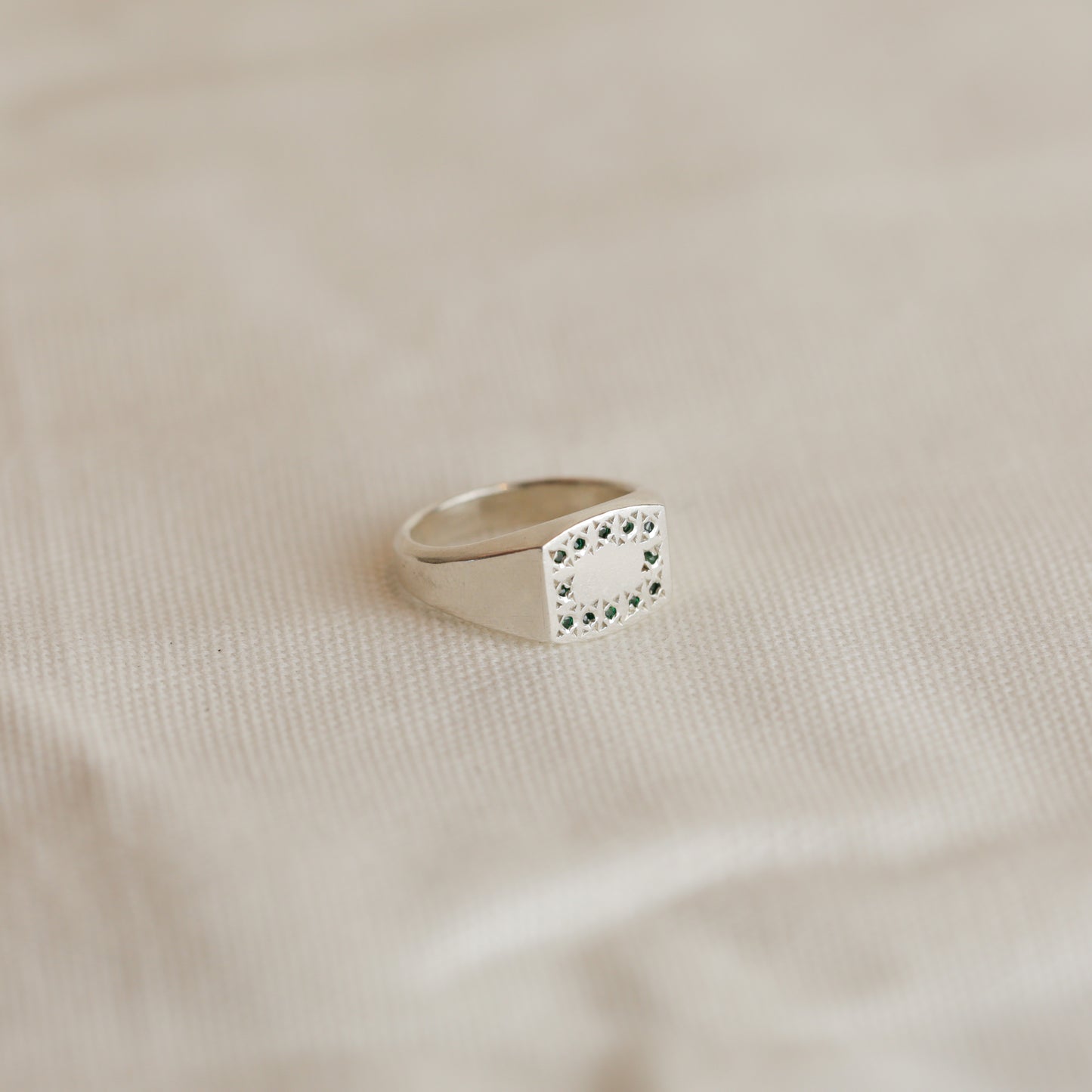 Stitched Signet - Silver