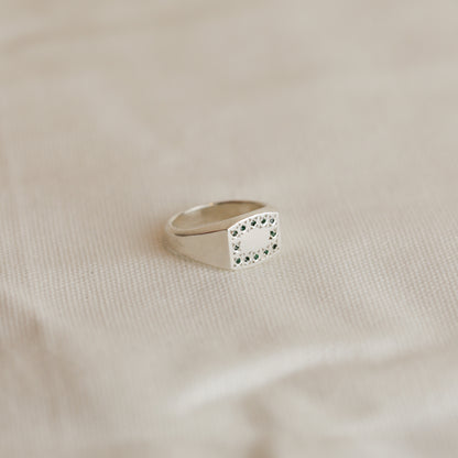 Stitched Signet - Silver